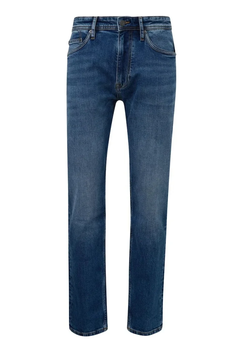 Blugi barbati big size Casby, Relaxed Fit, Albastru, Albastru