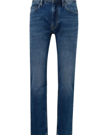 Blugi barbati big size Casby, Relaxed Fit, Albastru, Albastru