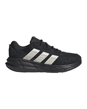 Pantofi sport AstraStar de piele ecologica si plasa, Alb/Negru/Gri