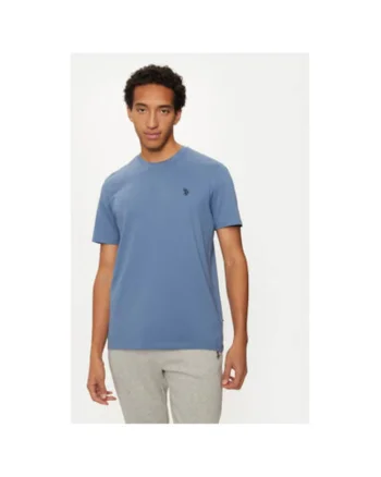 Tricou barbati,  304796982, Bumbac, Albastru, Albastru