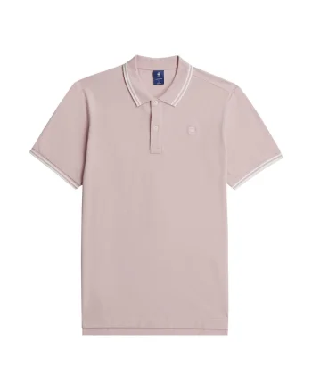 Tricou polo slim fit Dunda, Roz
