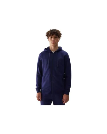 Hanorac cu fermoar si gluga  B23464, Bleumarin, Bleumarin