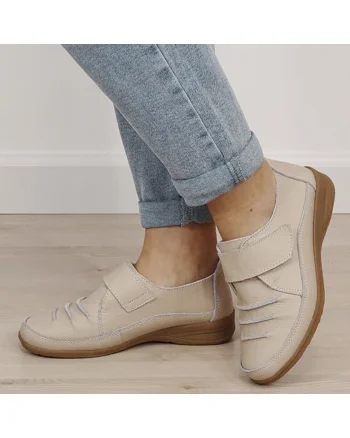 Mocasini roz din piele naturala 5085. M3 19295, Roz