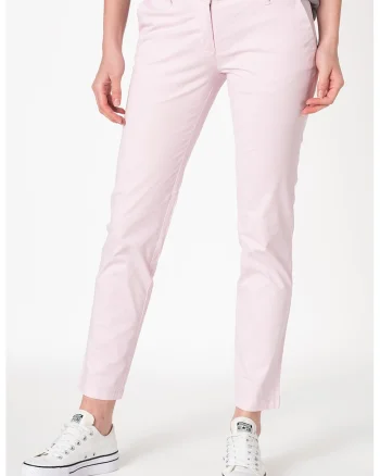 Pantaloni cu buzunare oblice Meridian, Roz pastel