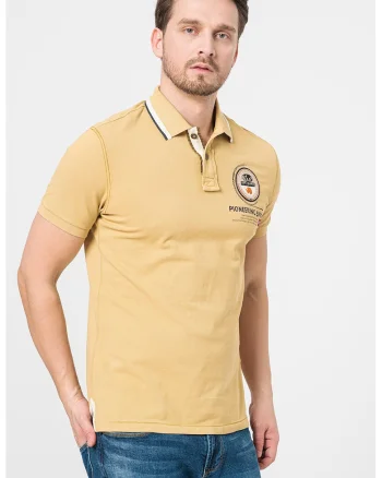 Tricou polo din bumbac Gandy, Kaki