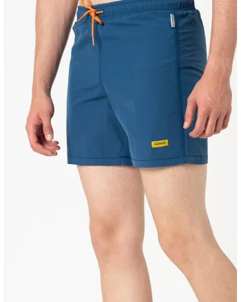 Pantaloni scurti de baie cu snur Villa, Albastru petrol