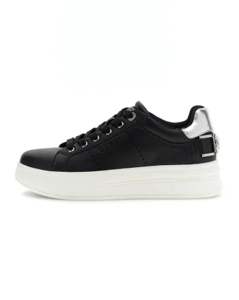 Pantofi sport flatform cu garnitura cu aspect metalizat, Negru