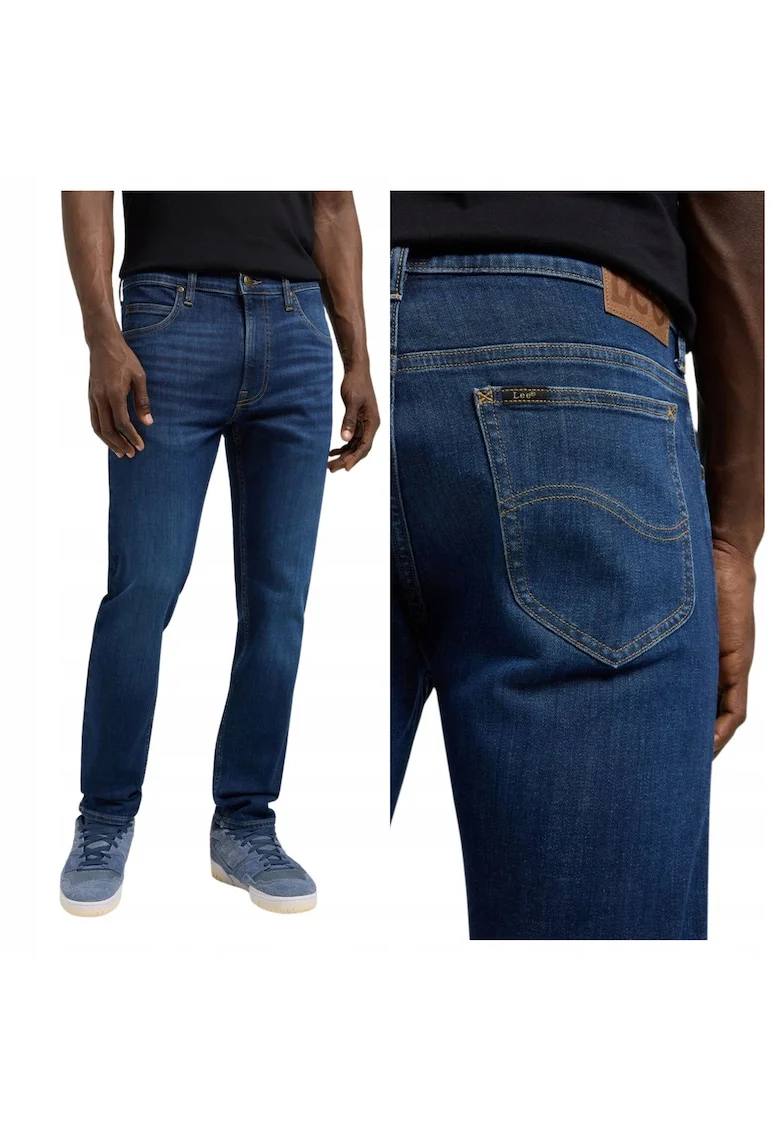 Blugi barbatesti  Rider, slim fit, inaltime mare, albastru, Albastru