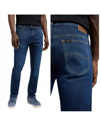 Blugi barbatesti  Rider, slim fit, inaltime mare, albastru, Albastru