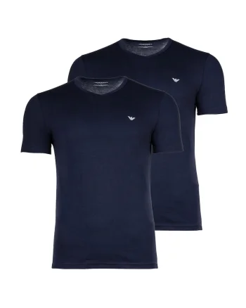 Set de tricouri regular fit cu decolteu in V, Albastru