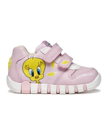Pantofi sport Iupidoo cu velcro, Galben/Roz