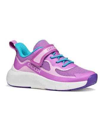 Pantofi sport Pro-ran cu velcro si talpa wedge, Violet