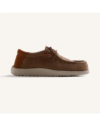 Pantofi barcuta cu model uni Orford, Maro
