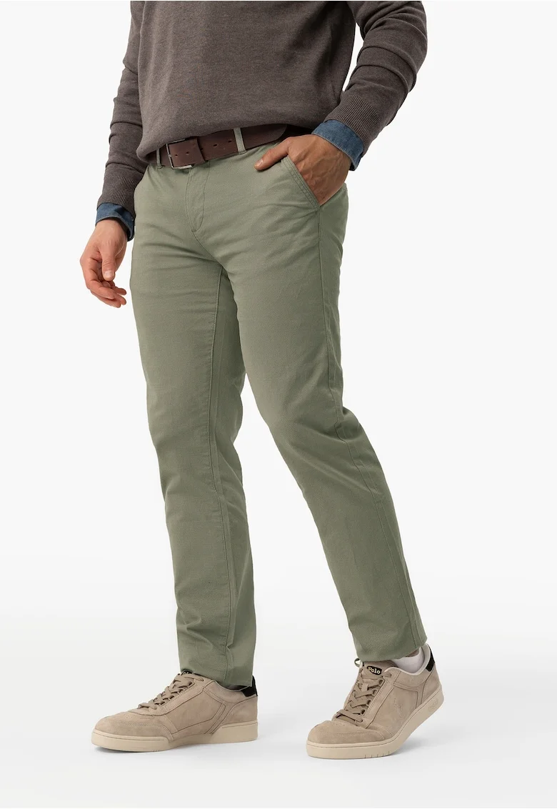 Pantaloni chino din bumbac barbati, 5 buzunare, Regular Fit,  R-Parks, kaki, Kaki