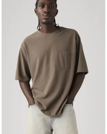 Tricou lejer de bumbac Workwear, Maro taupe