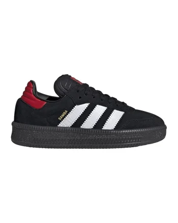 Pantofi sport Samba de piele intoarsa, Rosu/Negru/Alb optic