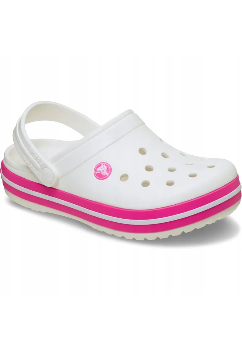 Saboti copii,  Crocband Kids 207005 Clog, Alb, Alb