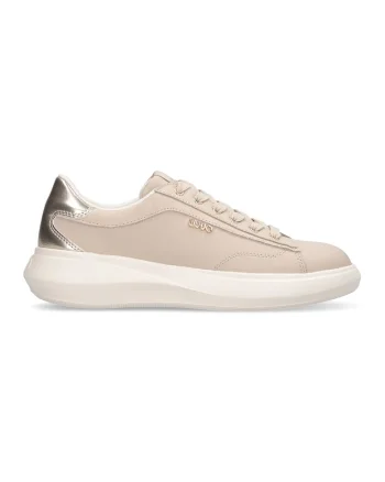 Pantofi sport cu garnituri din piele, Bej deschis