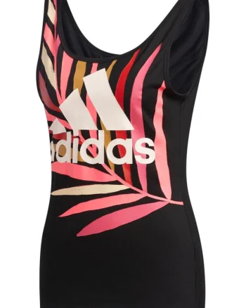 Maiou sport dama,  FARM Rio, design tropical, negru, 69% modal,