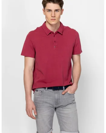 Tricou din bumbac Dallas, Rosu capsuna