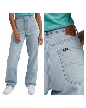 Blugi Dama,  Jane, Straight Fit, Talie Medie, 5 Buzunare, Fermoar, Lungi, Bumbac, W31-L31 US, Albastru