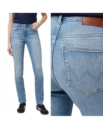 Blugi Dama,  Slim, Slim Fit, Talie Medie, 5 Buzunare, Fermoar, Lungi, Bumbac, Albastru, Albastru