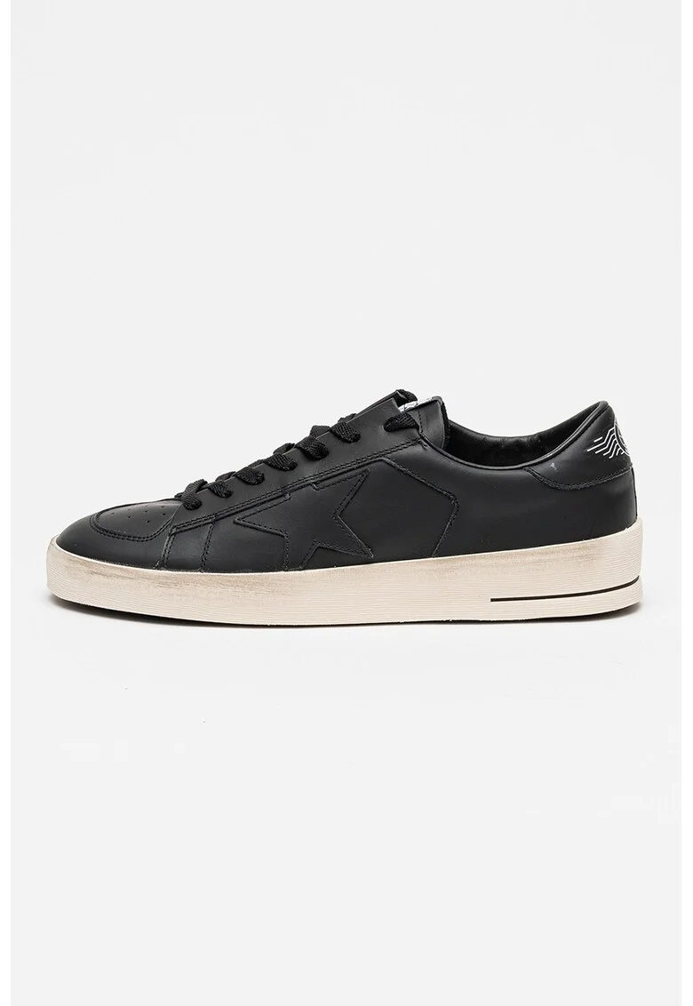 Pantofi sport Stardan din piele, Negru/Bej deschis