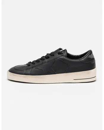Pantofi sport Stardan din piele, Negru/Bej deschis