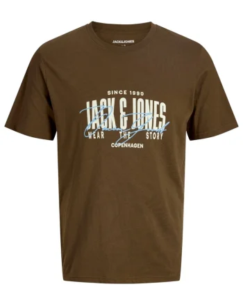 Tricou JACK &JONES Aero Crew Neck 62089, Maro