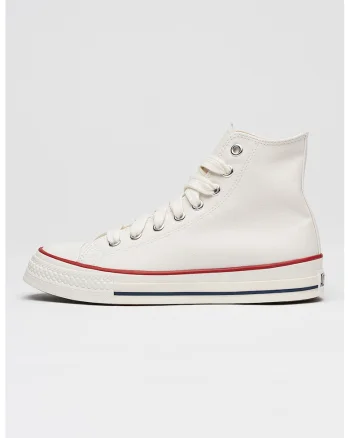 Tenisi mid-cut Chuck Taylor Throwback cu logo lateral, Rosu/Alb/Albastru