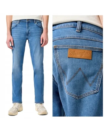 Blugi Barbati,  Greensboro, Straight Fit, Talie Medie, 5 Buzunare, Fermoar, Lungi, Bumbac, W40-L34 US, Albastru
