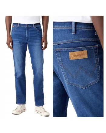 Blugi Dama,  Texas Taper, Slim Fit, Talie Joasa, 5 Buzunare, Fermoar, Lungi, Bumbac, W31-L34 US, Albastru