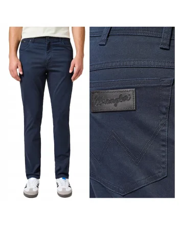 Blugi Barbati,  Texas Slim, Straight Fit, Talie Medie, 5 Buzunare, Fermoar, Lungi, Bumbac, W32-L34 US, Albastru