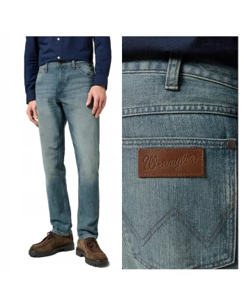 Blugi Barbati  Greensboro Straight Fit, Albastru