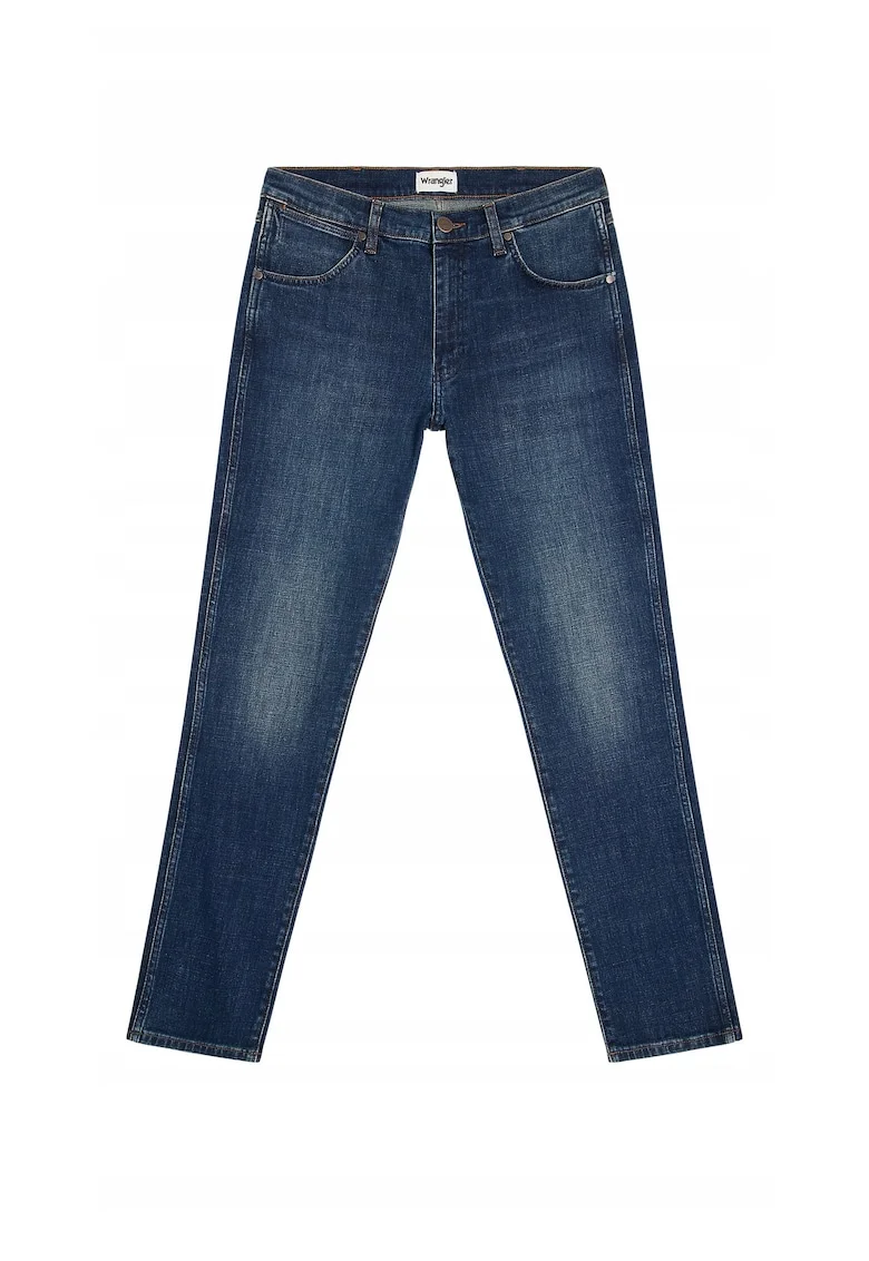 Blugi Barbati,  Larston, Slim Fit, Talie Joasa, 5 Buzunare, Fermoar, Lungi, Bumbac, W30-L34 US, Albastru