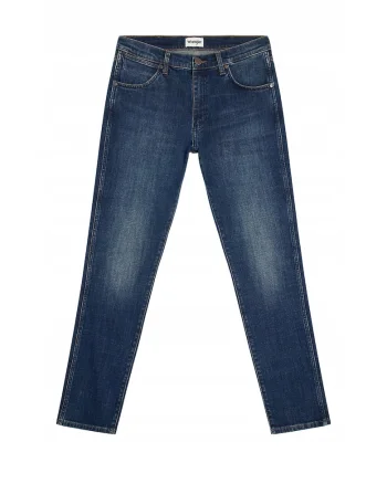 Blugi Barbati,  Larston, Slim Fit, Talie Joasa, 5 Buzunare, Fermoar, Lungi, Bumbac, W30-L34 US, Albastru