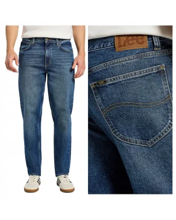 Blugi Barbati,  Oscar, Slim Fit, Talie Medie, 5 Buzunare, Fermoar, Lungi, Bumbac, W31-L32 US, Albastru