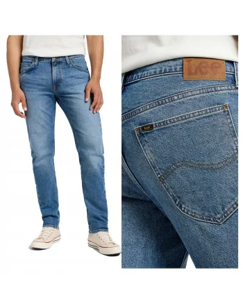 Blugi Barbati,  Riverway, Straight Fit, Talie Medie, 5 Buzunare, Fermoar, Lungi, Bumbac, W36-L32 US, Albastru