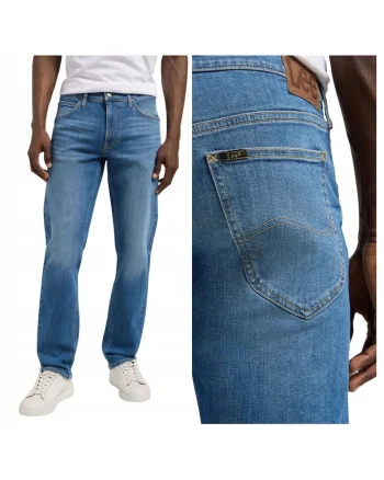 Blugi Barbati,  Daren Zip Fly, Fit, Talie Medie, 5 Buzunare, Fermdwqfoar, Lungi, Bumbac, Albastru, Albastru
