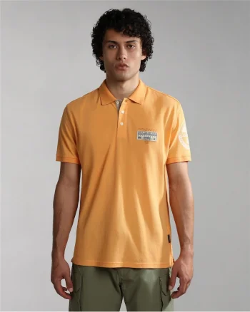 Tricou polo din bumbac cu detalii logo Amundsen,