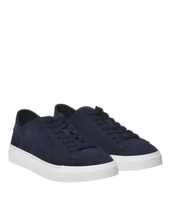 Pantofi sport low-cut de piele intoarsa, Albastru