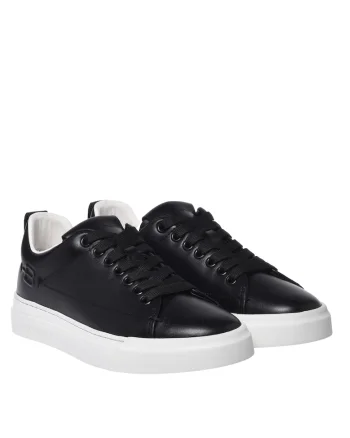 Pantofi sport uni de piele, Negru