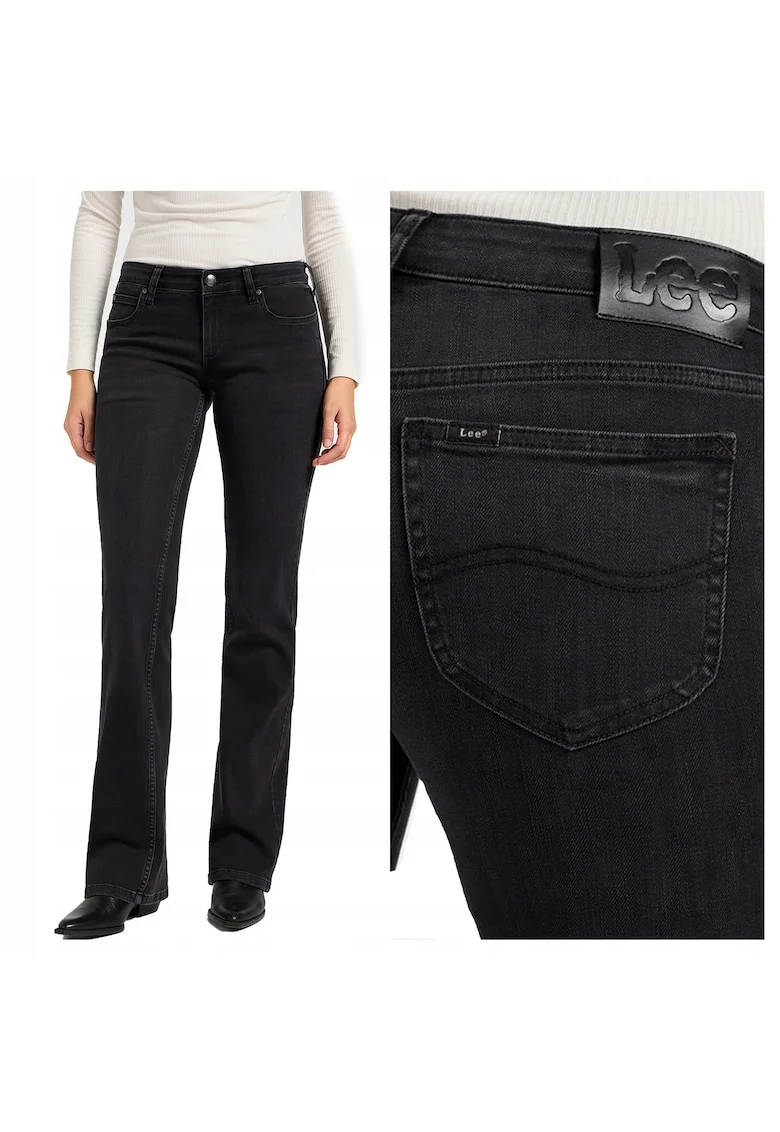 Blugi Dama,  Jessica, Talie Joasa, 5 Buzunare, Fermoar, Lungi, Bumbacdqw, Albastru