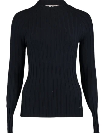 Bluza slim fit striata, Bleumarin