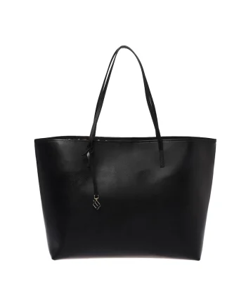 Geanta tote din piele, Negru