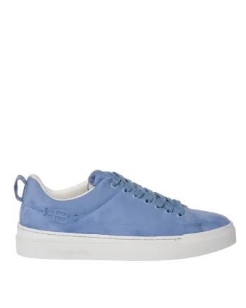 Pantofi sport low-cut de piele intoarsa, Albastru
