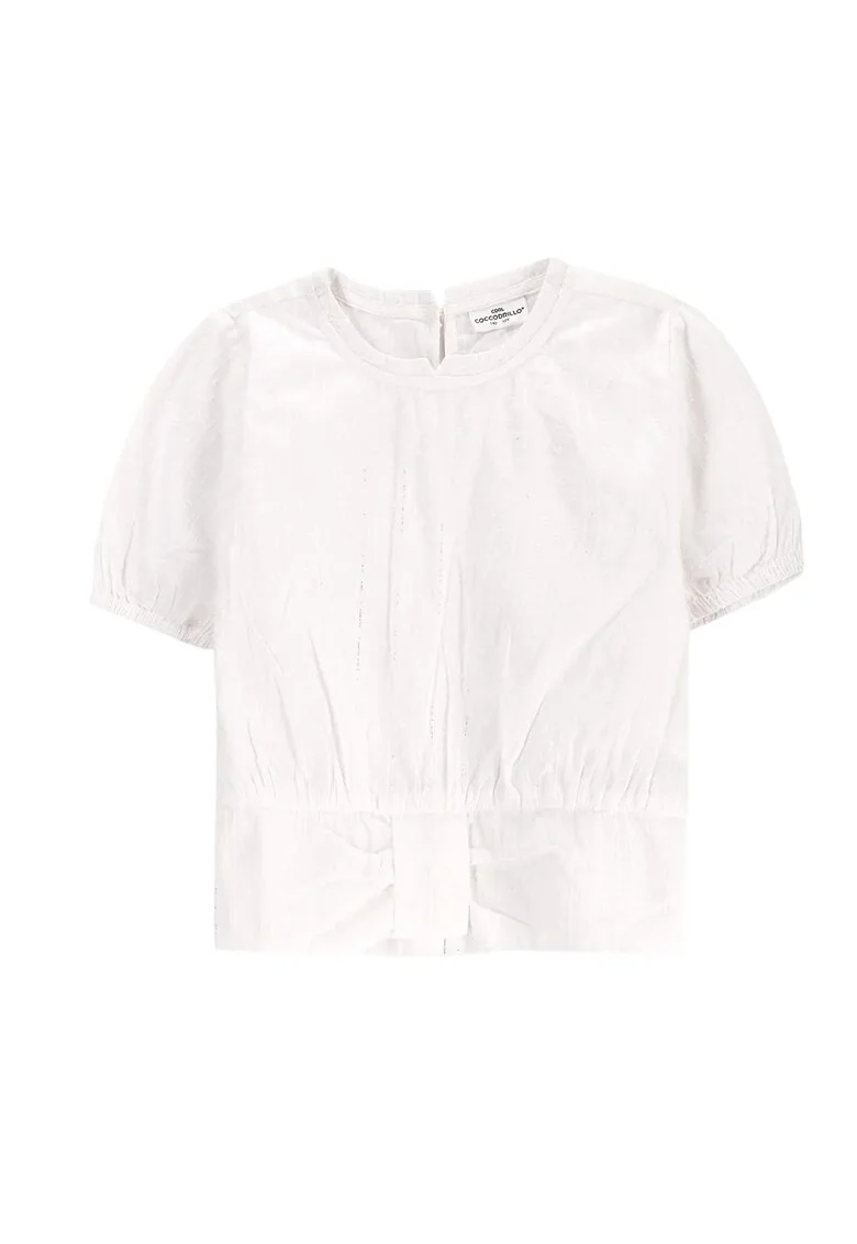 Tricou fete WC5140201FGJ,  Bumbac, Alb