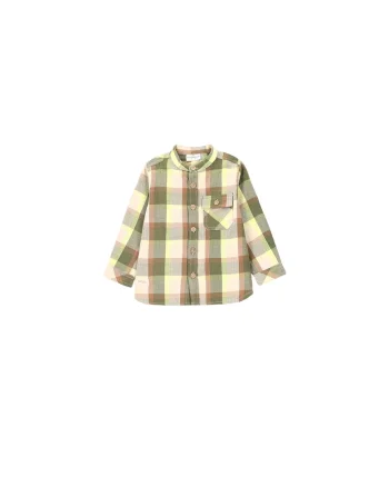 Camasa baieti,  Bumbac, Imprimeu carouri, Multicolor