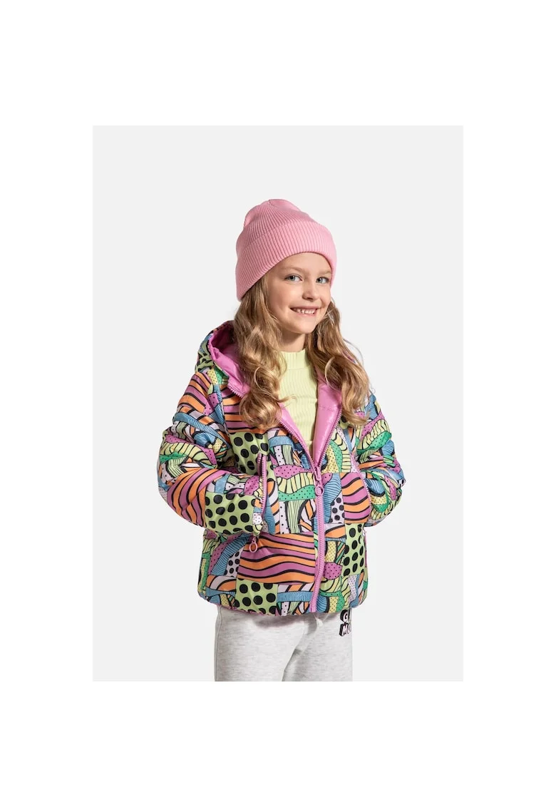 Geaca fete ZC4152504OGK-022,  Poliester, Multicolor