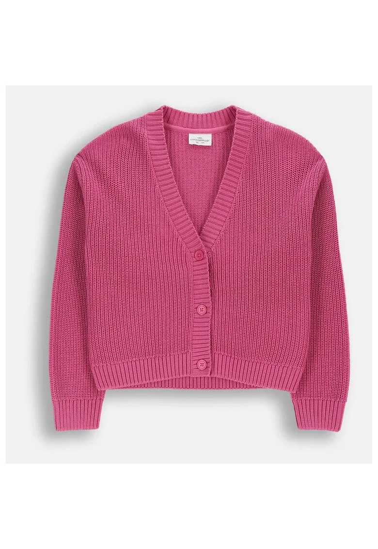 Cardigan pentru fete  roz, bumbac, Roz